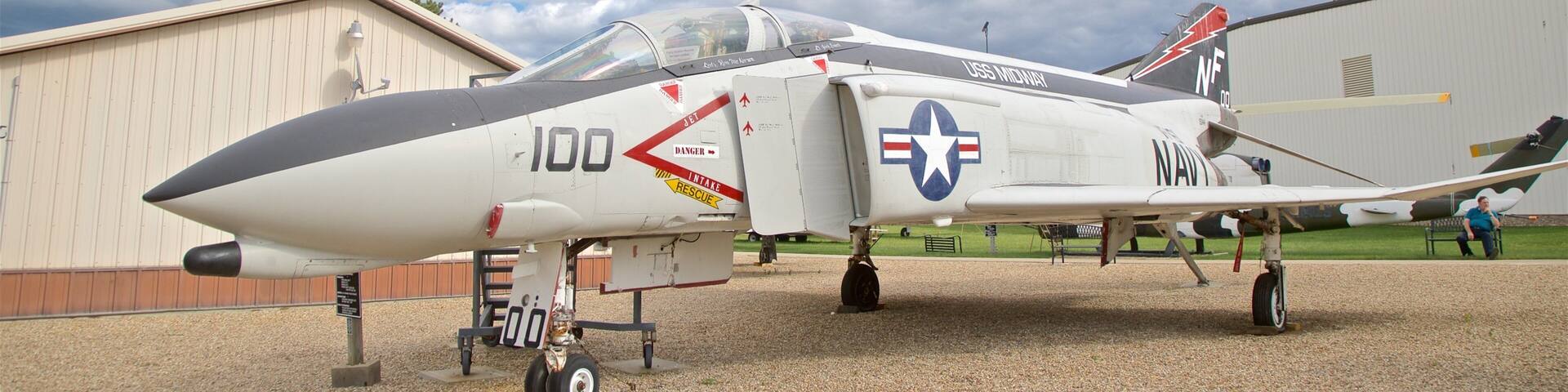 Prairie Aviation Museum showing aircraft and military items