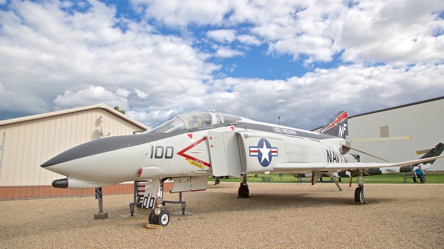 Prairie Aviation Museum showing aircraft and military items