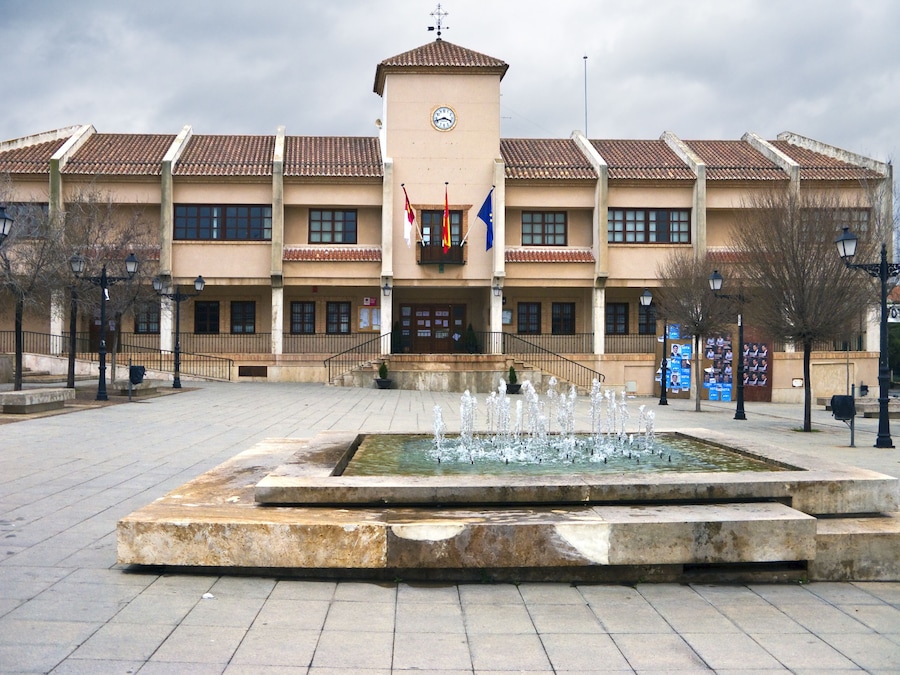 Ayuntamiento en Santa Cruz de Mudela. Castilla la Mancha. España.