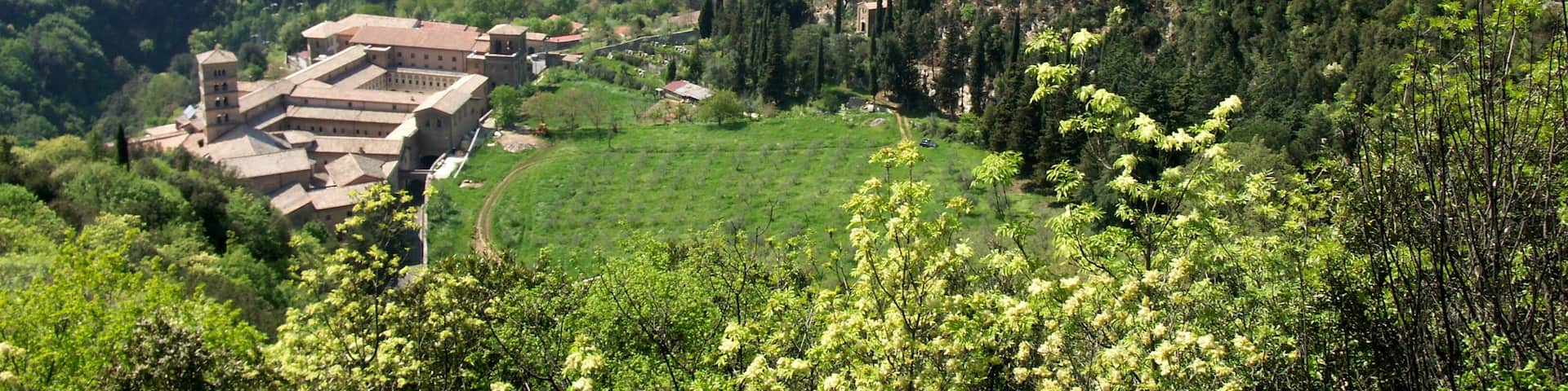 Veduta del Monastero di Santa Scolastica e Subiaco