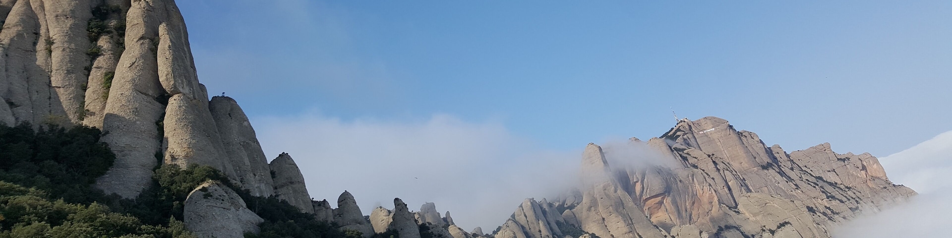 Muntanya de Montserrat. Vista des del pla de la Trinitat