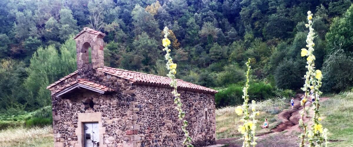 The Santa Margarida Volcano (Catalan: Volcà de Santa Margarida) is a volcano in the comarca of Garrotxa, Catalonia, Spain. The volcano has a perimeter of 2 kilometers and a height of 682 meters and is part of the Garrotxa Volcanic Zone Natural Park. The hermitage of Santa Margarida, after which the volcano was named, is inside the crater of the volcano. The building was destroyed in 1428 during the 1428 Catalonia earthquake and rebuilt in 1865.