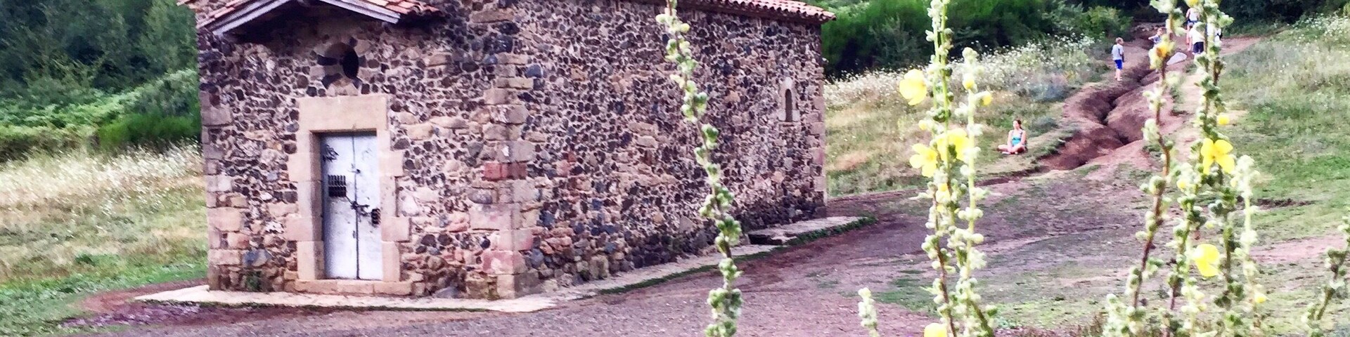 The Santa Margarida Volcano (Catalan: Volcà de Santa Margarida) is a volcano in the comarca of Garrotxa, Catalonia, Spain. The volcano has a perimeter of 2 kilometers and a height of 682 meters and is part of the Garrotxa Volcanic Zone Natural Park. The hermitage of Santa Margarida, after which the volcano was named, is inside the crater of the volcano. The building was destroyed in 1428 during the 1428 Catalonia earthquake and rebuilt in 1865.