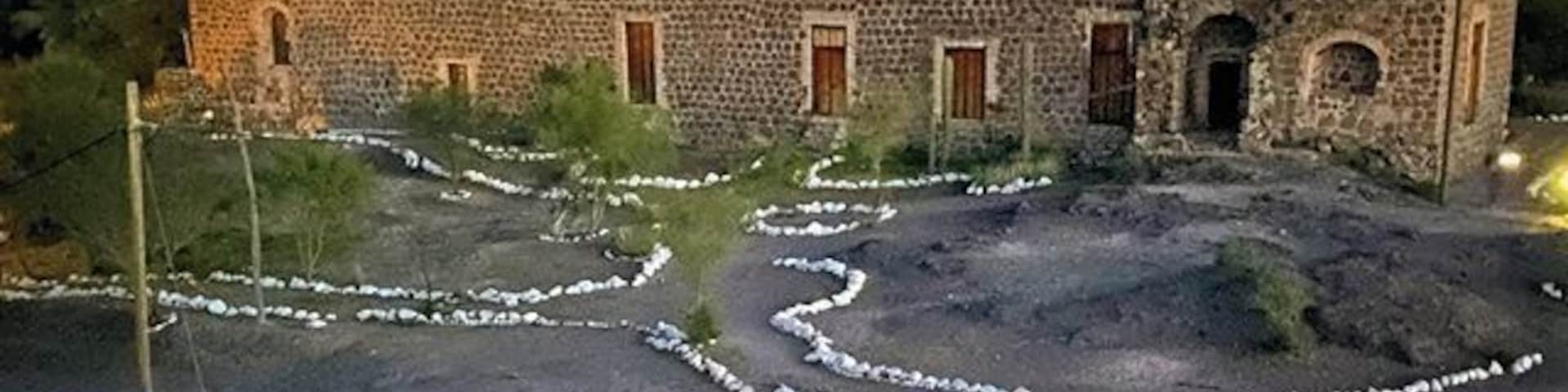 Wikipedia history: The mission was founded in 1705 by the Jesuit missionary Juan Manuel de Basaldúa and financed by the Marqués de Villapuente at a ranchería of the local Cochimí people known as Mulegé, on the eastern Baja California Peninsula, in Viceroyalty of New Spain. The site lies near the entrance of Bahía de Concepción, on the coast of the Gulf of California.
A hurricane in 1717 devastated the agricultural fields that supported the original settlement.
Construction of a stone church was begun in 1766