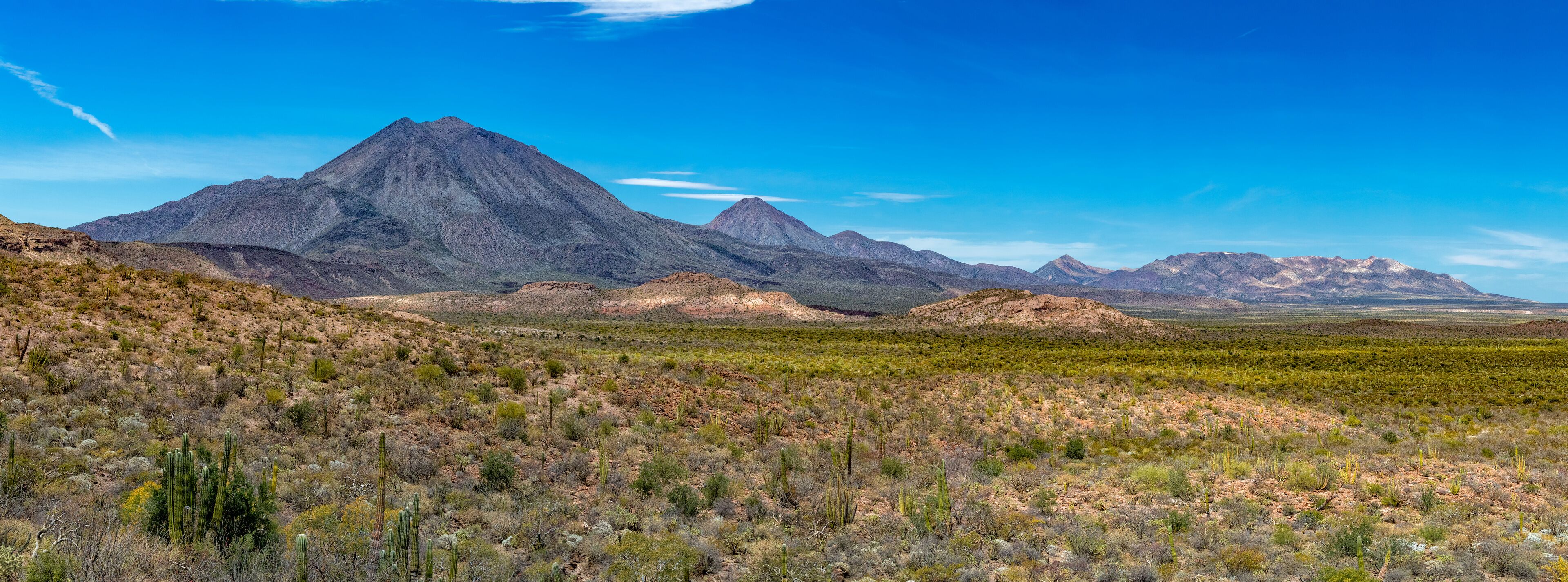 volcano Las Tres Virgenes Baja California Sur panorama