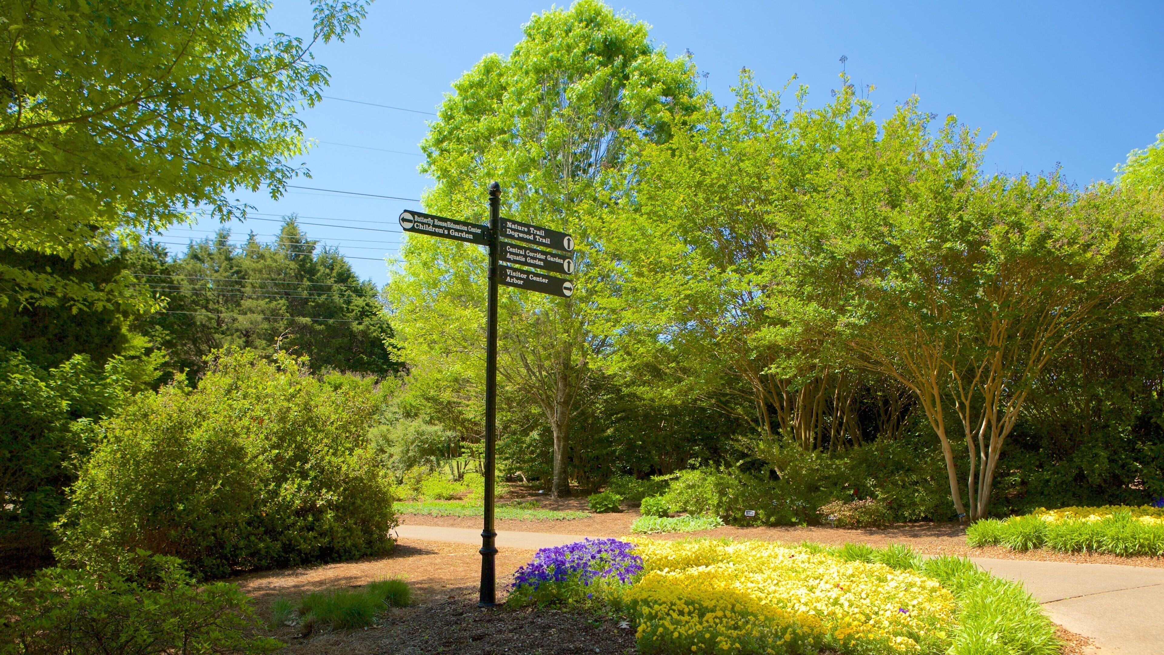 Huntsville Botanical Garden showing a garden