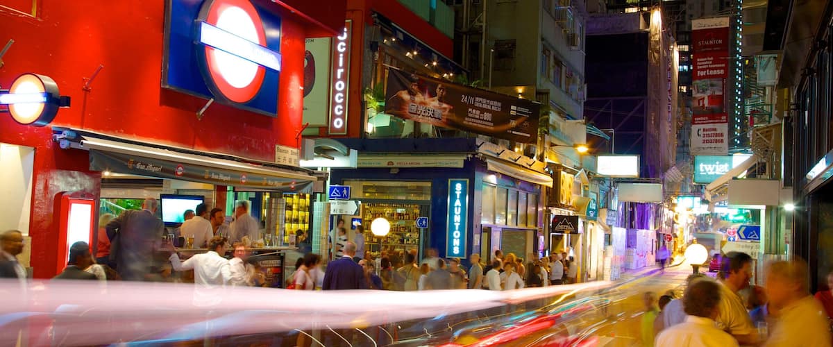 Soho featuring a city, nightlife and night scenes