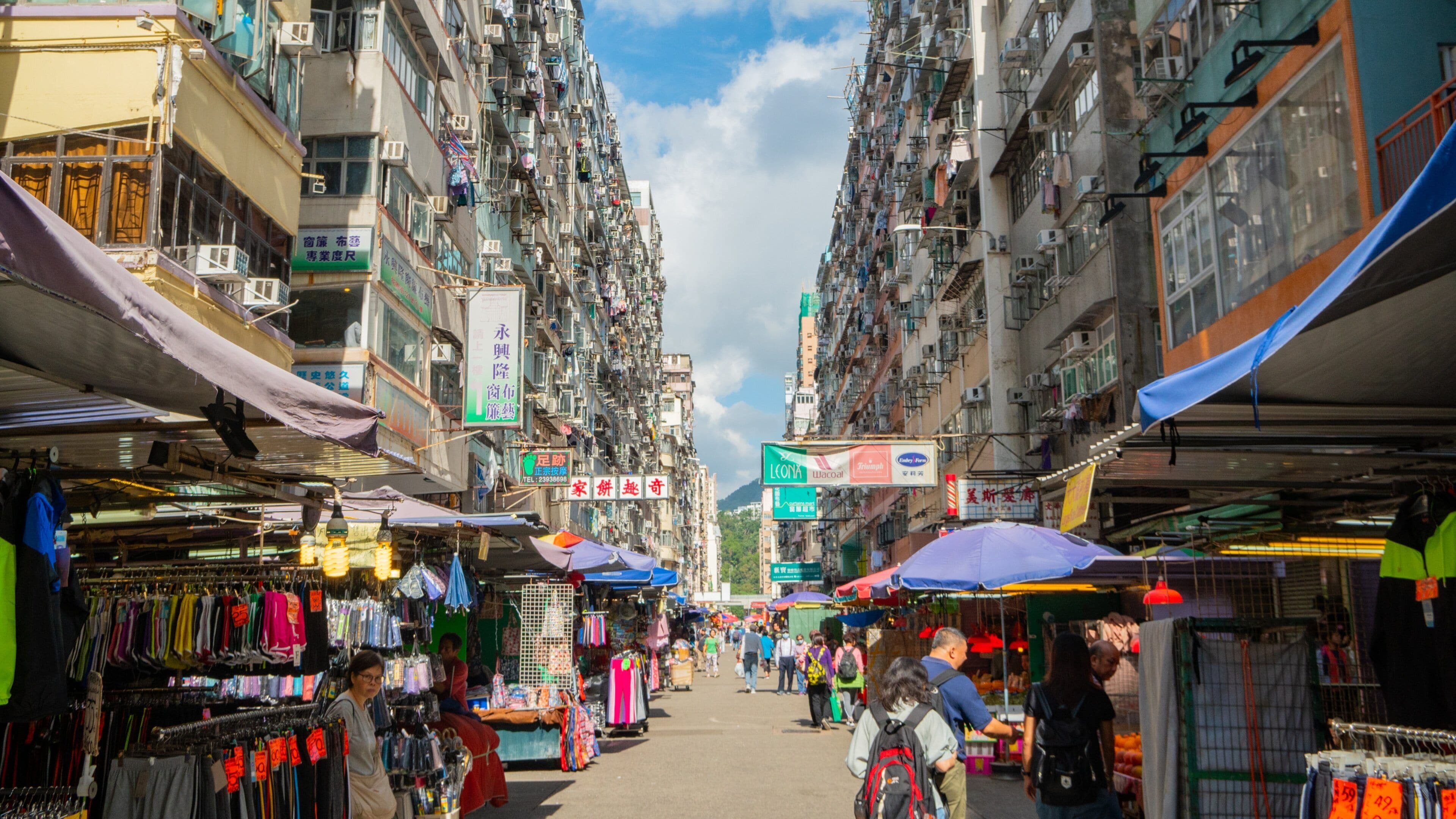 Ladies\' Market which includes a city, markets and street scenes