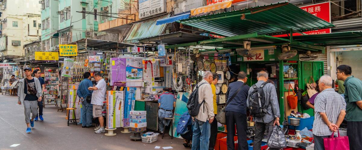 Apliu Street Market featuring markets and street scenes