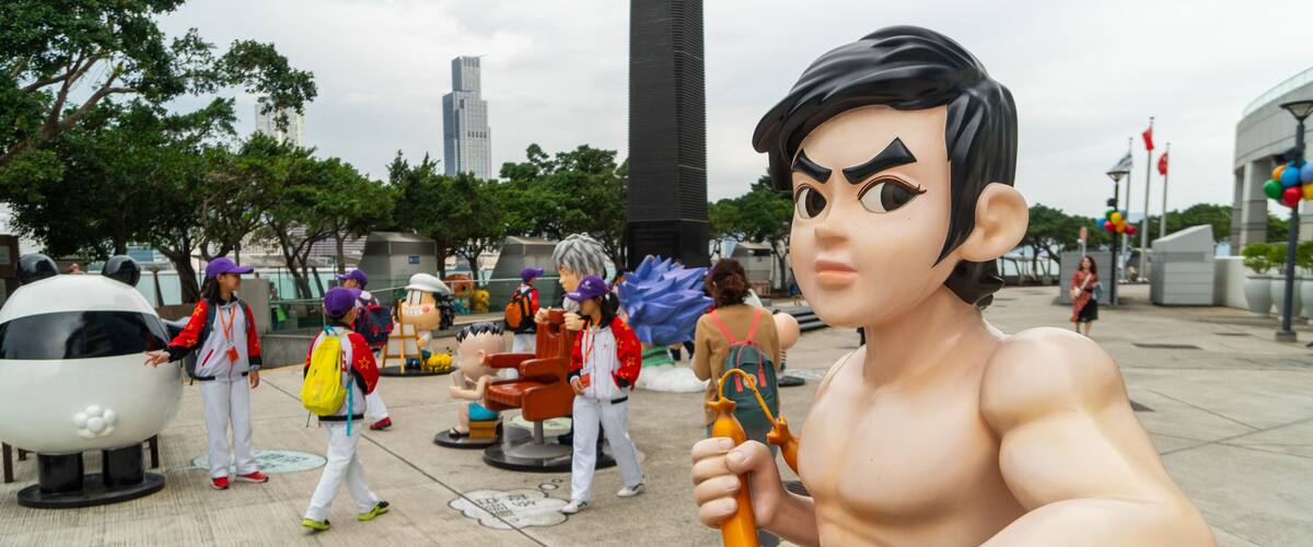 Golden Bauhinia Square featuring outdoor art