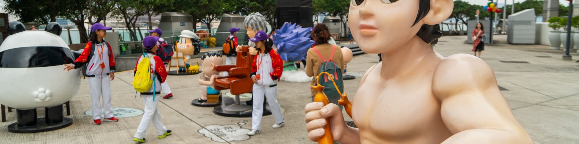 Golden Bauhinia Square featuring outdoor art