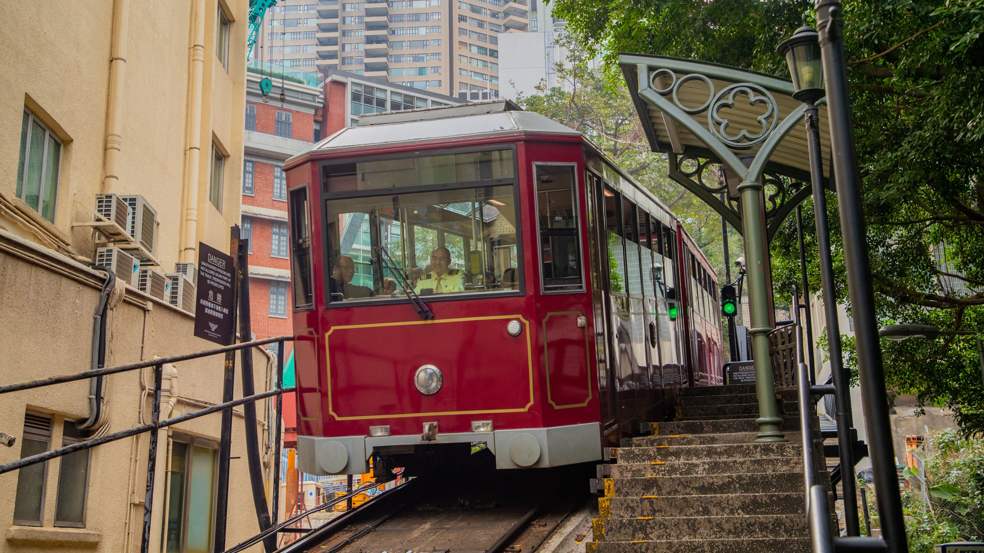 The Peak Tram which includes railway items