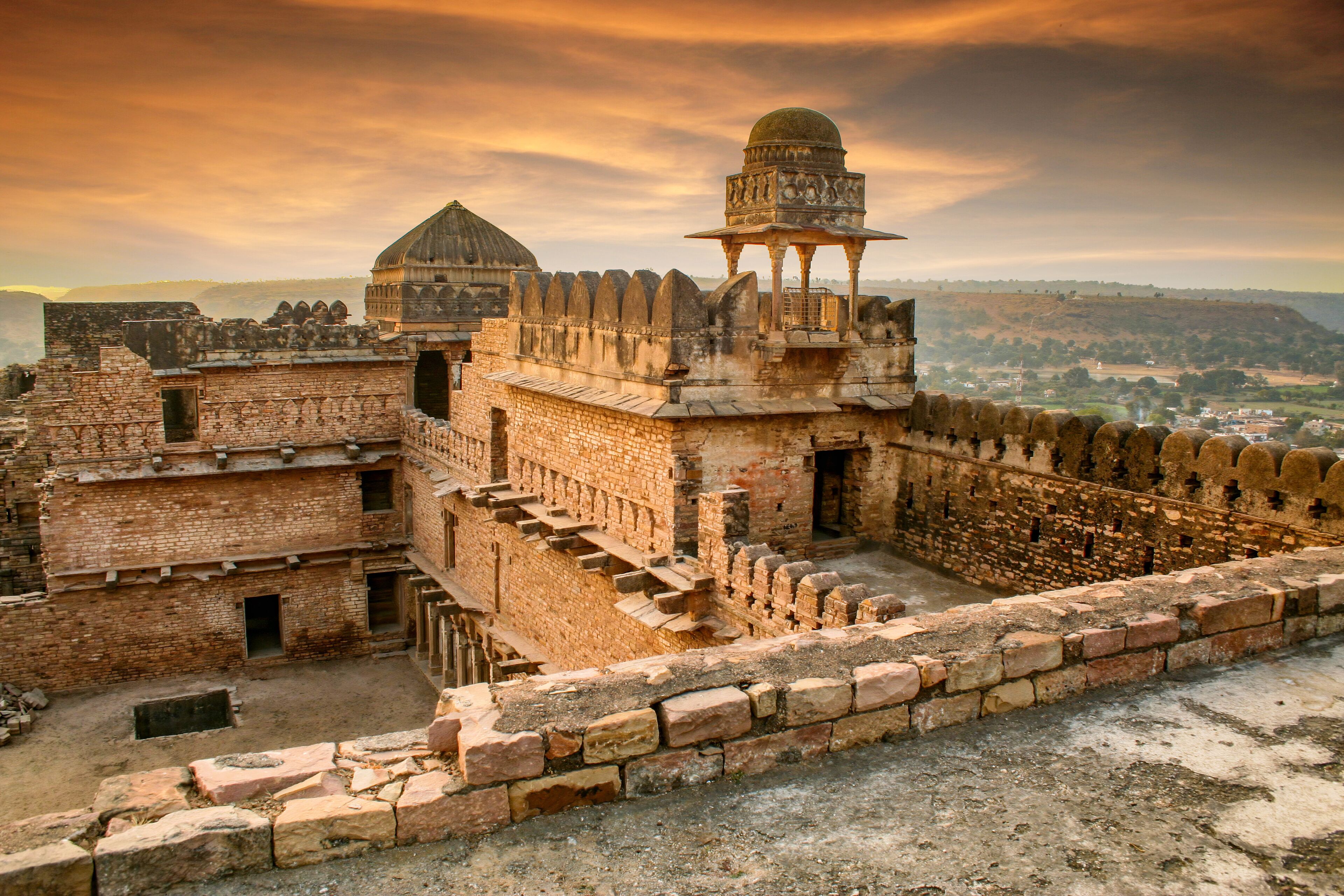 Chanderi Fort (Kirti Durg), Chanderi, Madhya Pradesh, India.