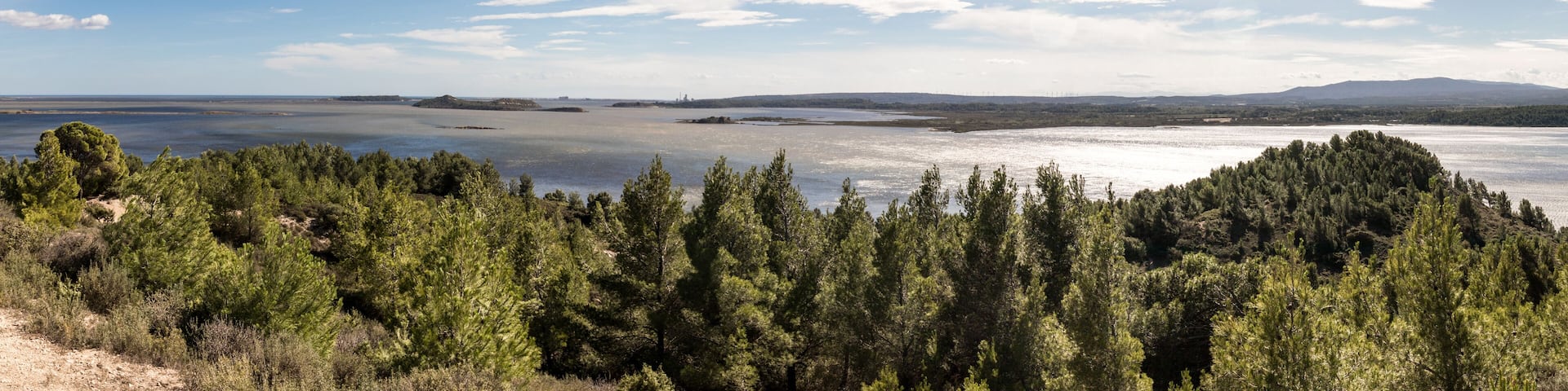 panorama de l'étang de Bages-Sigean