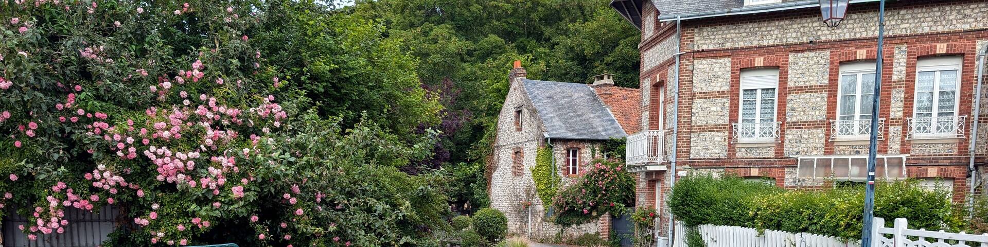 Veules-les-Roses village in Normandy, France