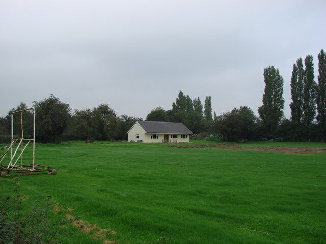 Pitch under construction, Pollington Cricket Club, Pollington, East Riding of Yorkshire, England.