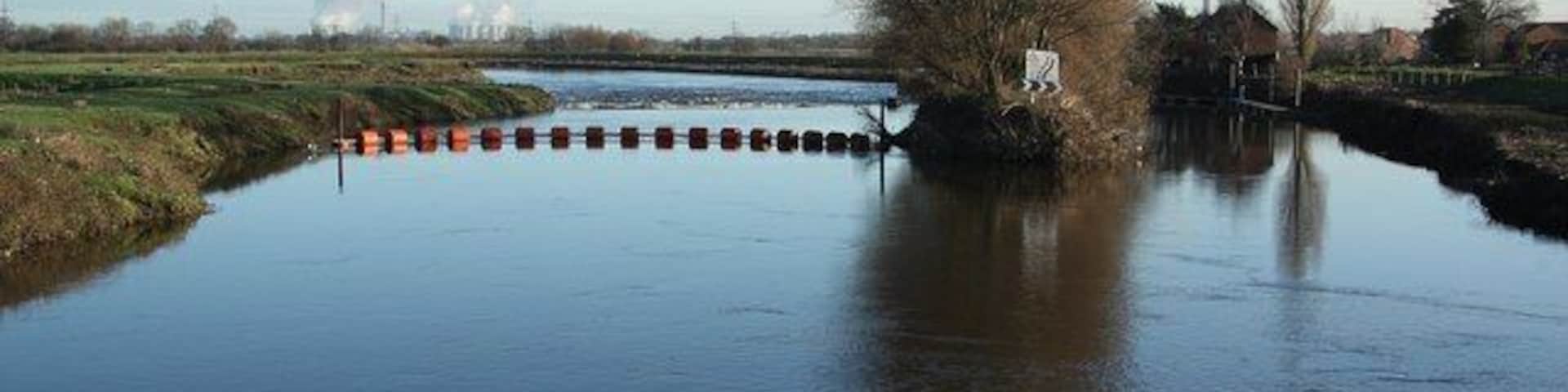 River Aire Looking east from Beal Bridge
