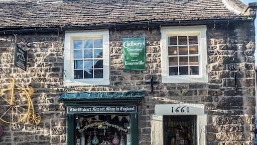 Located in Pately Bridge, Yorkshire Dales, sweets have been sold here continuously since 1827. It is officially the oldest sweet shop in the world.
The interior of the shop, full of boiled sweets, chocolates, snakes etc made to original recipes, is almost the same as it was a century ago.