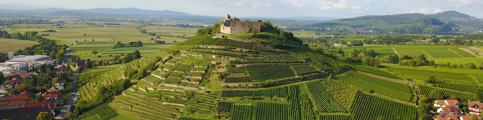 Burg Staufen Drohnenaufnahme