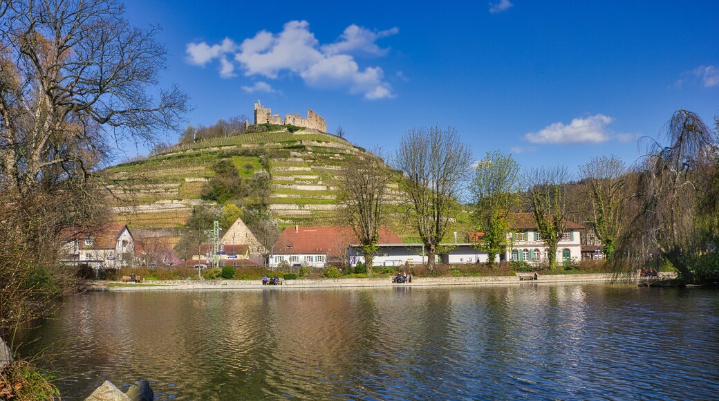 Verschiedene Blickwinkel auf die Burgruine von Staufen im Breisgau