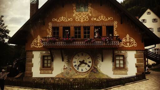 Shopping area in the Black Forest in Germany
