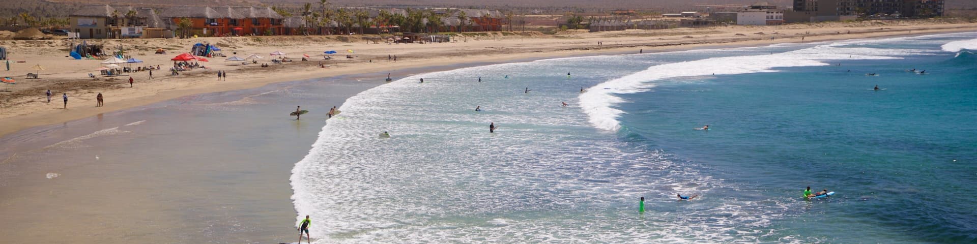 Todos Santos featuring general coastal views, landscape views and a sandy beach