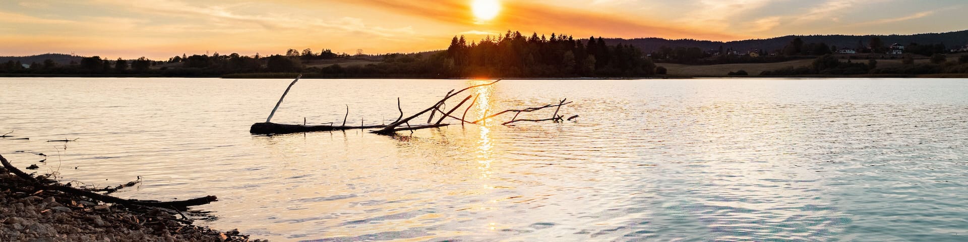 Coucher de soleil - Lac de l'Abbaye