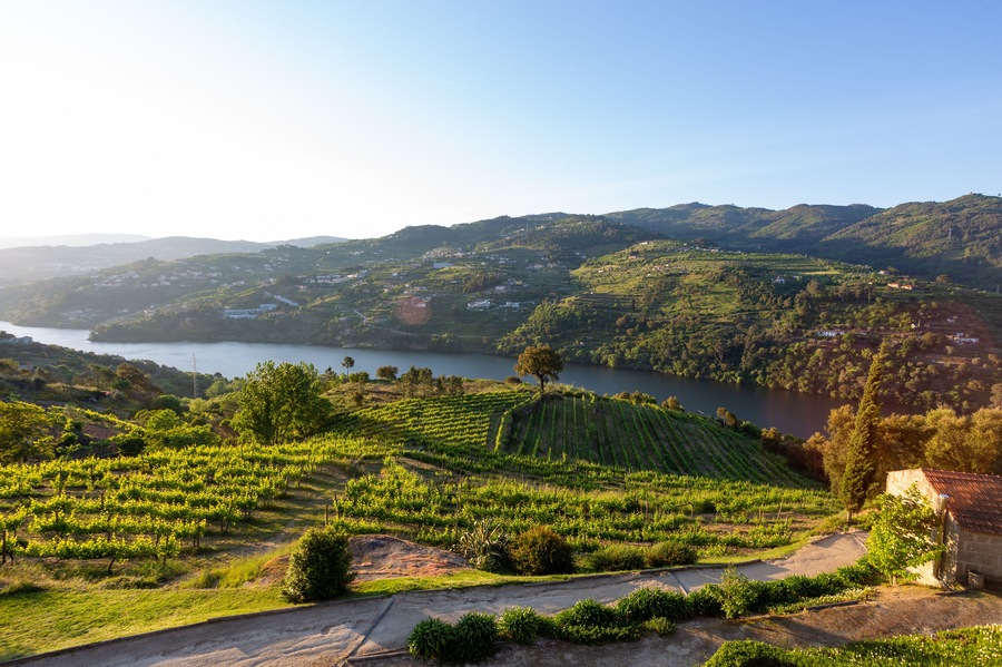 Douro Valley river in the Baião region in Portugal