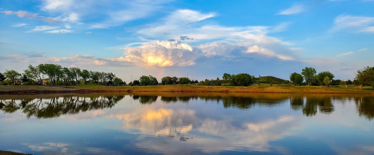 Severe Storm Reflecting in the Water