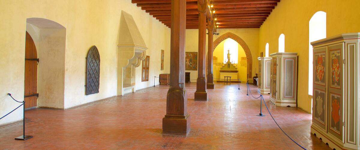 Karlstejn featuring interior views and heritage elements