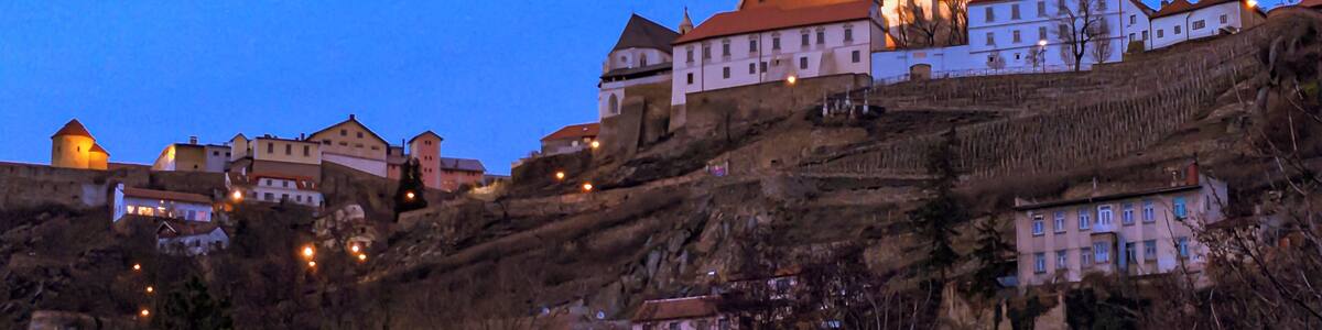 St. Nicholas church and Znojmo castle