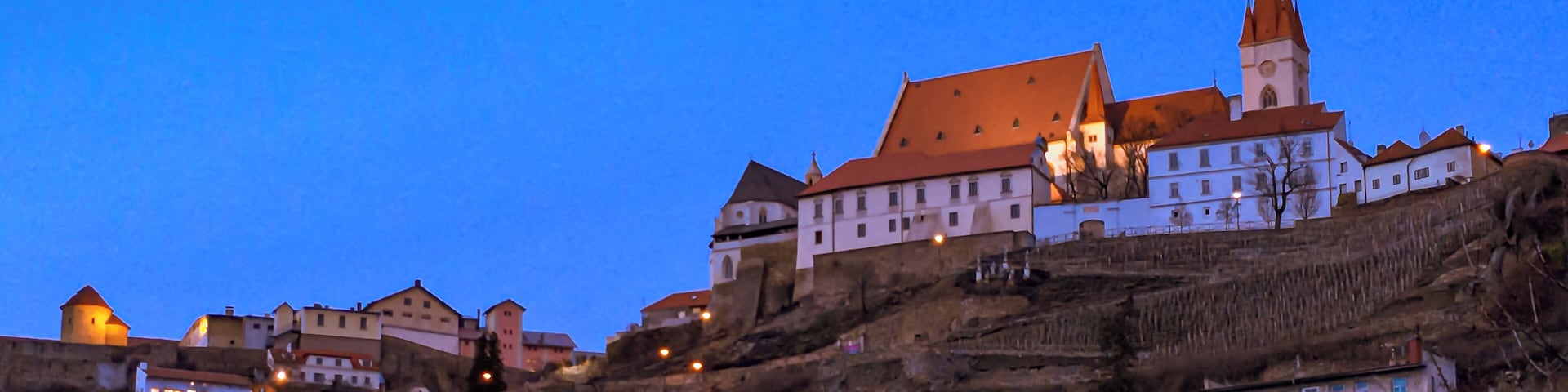 St. Nicholas church and Znojmo castle