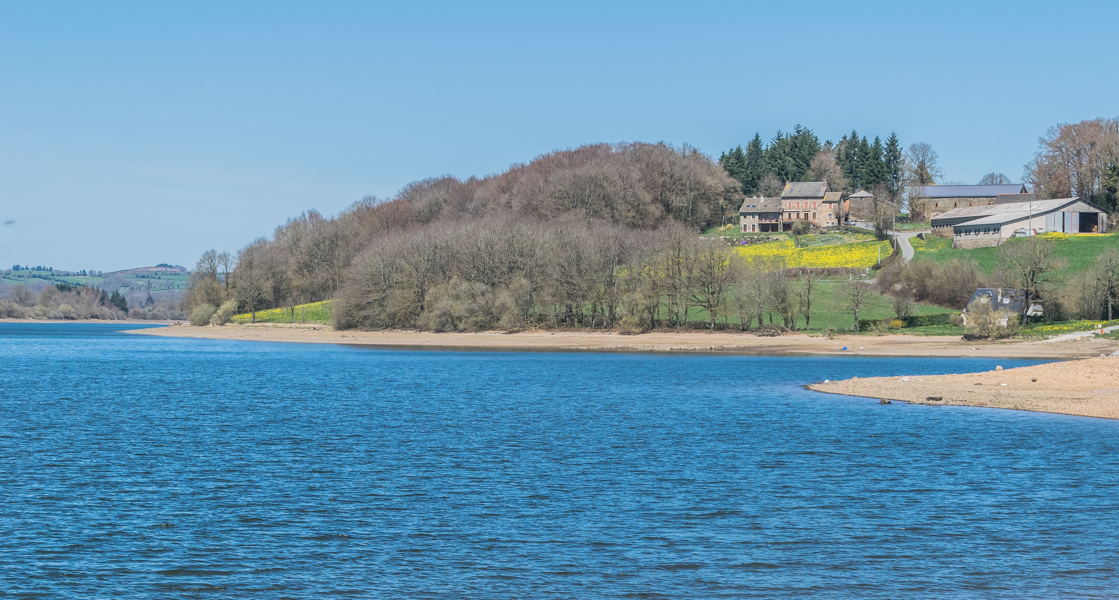 Lake of Villefranche-de-Panat, Aveyron, France
