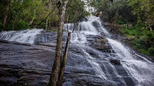 A nice view of Kiliyur Falls. Kiliyur Falls is a waterfall in the Shervaroyan hill range in the Eastern Ghats, Tamil Nadu, India.