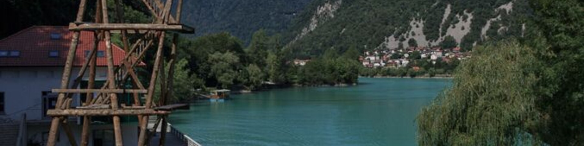 Most na Soči, Slovenia - home of some of the bluest water and highest diving platform we've seen. Would you jump into the cold water from here?
See more of Slovenia's beautiful landscapes here: http://www.hecktictravels.com/postcards-slovenia-photography