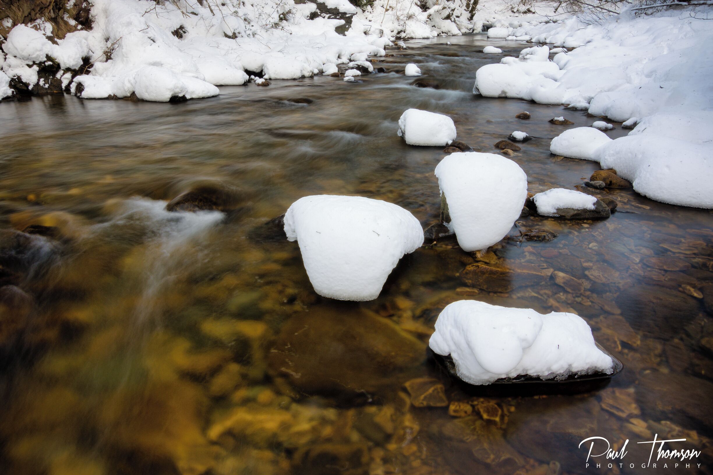 Taken on The Upper Gelt Castle Carrock after a big snow storm . Great location for some long exposure shots with easy access to the river

#hiking
#uk
#Cumbria 
#Lakedistrict
#river
