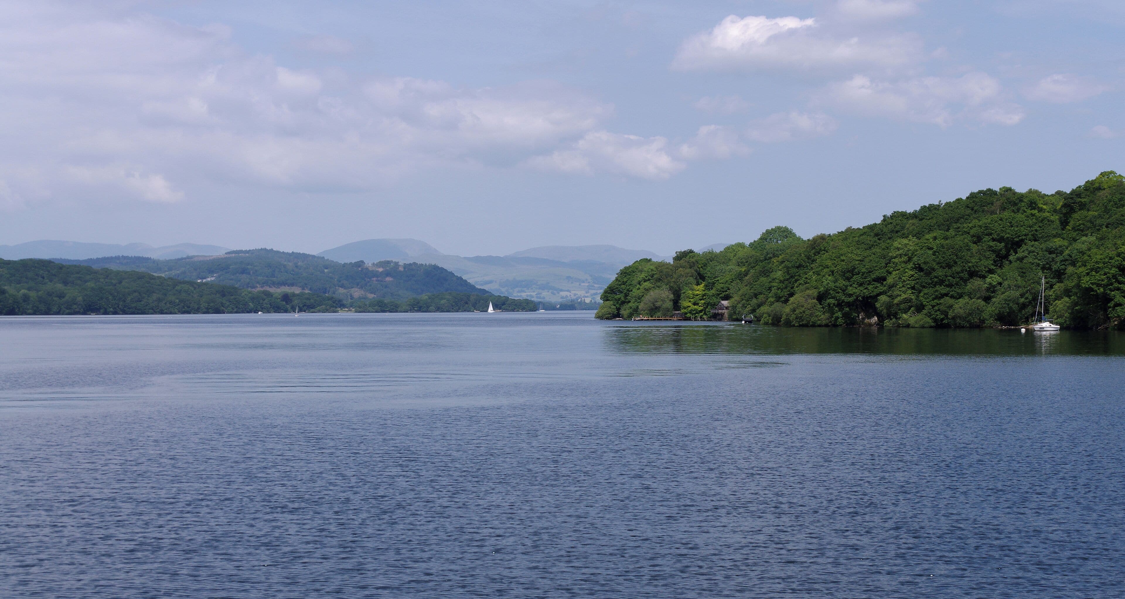 Looking north over Lake Windermere