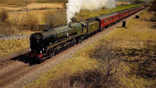 Steam Ahead - Brittania passing through Cumbria