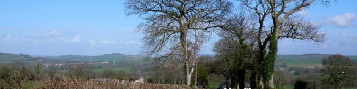 Lane from Blackdown Hill to Childhay This small lane runs east from the junction with the B3162 at Blackdown Hill down the valley to Childhay manor