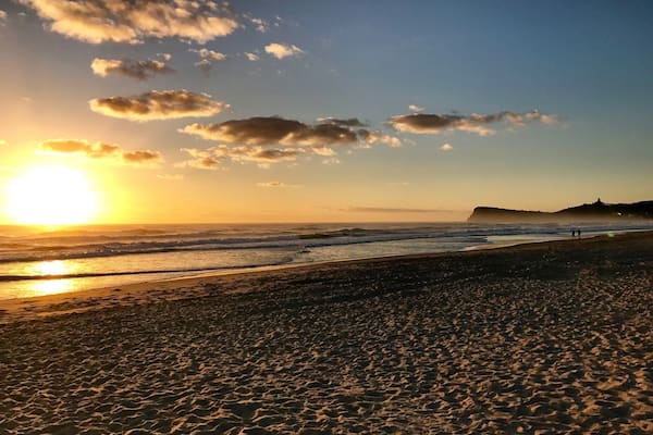 Setting off for an early morning soft sand beach run. Seven Mile Beach - Lennox Head, NSW Australia #BeachBound