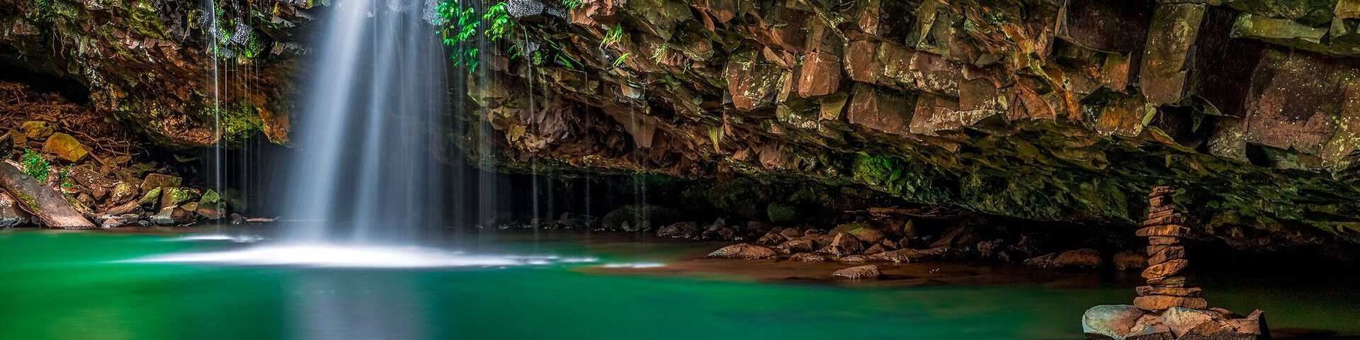 Lip Falls at Beechmont Queensland its a bit of a steep walk down and back up but there a steps all the way and worth it, this time of year during the week there was nobody there so i had the whole area to myself