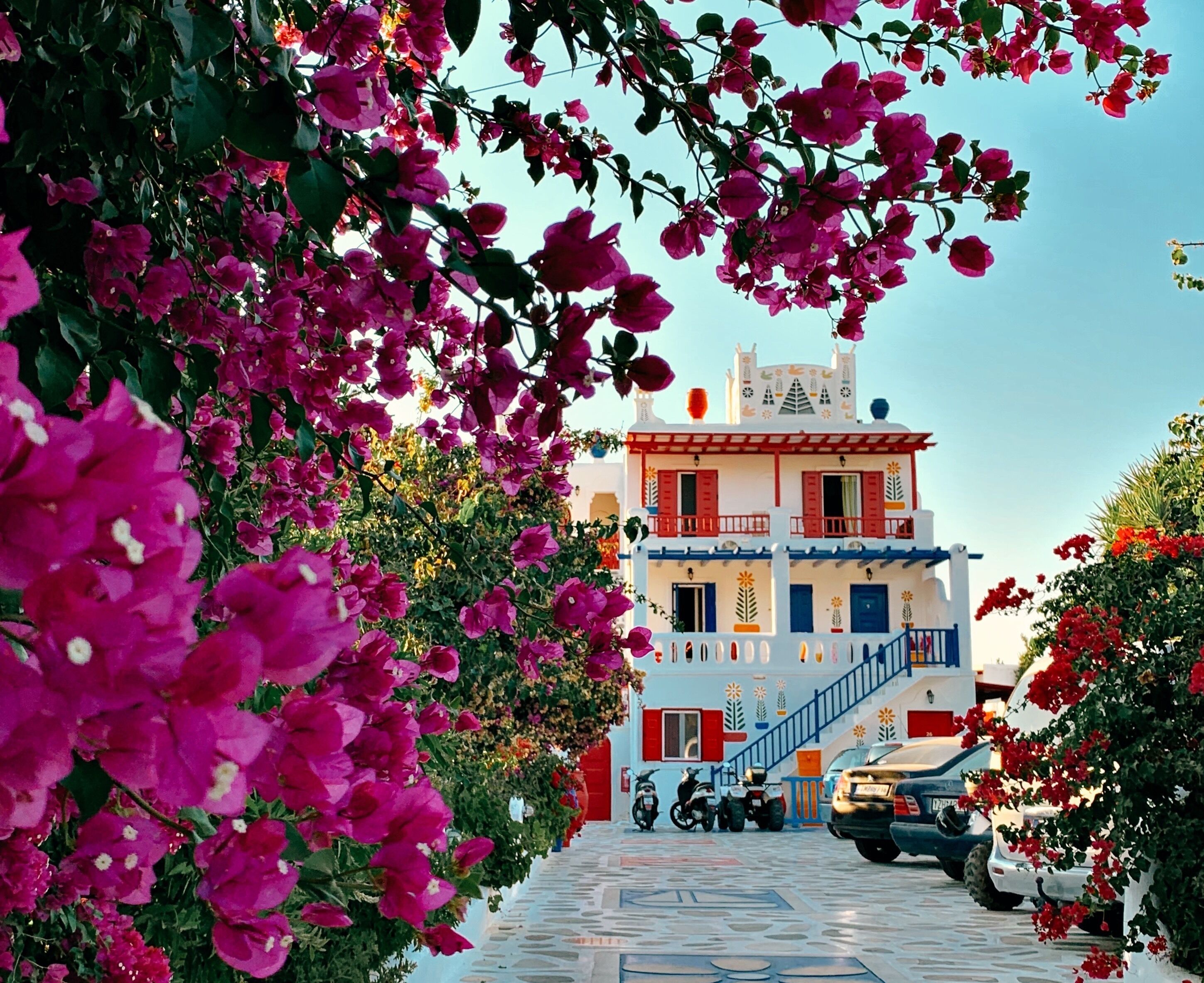 This studio hotel with artistically painted walls is worth a shot.