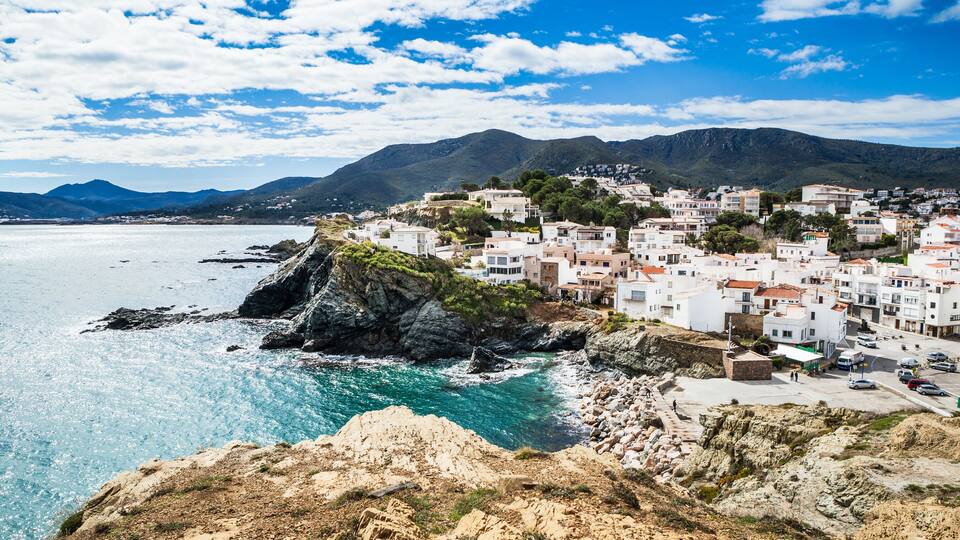 Landscape of Llanca, a small traditional village of Costa Brava. Spain.