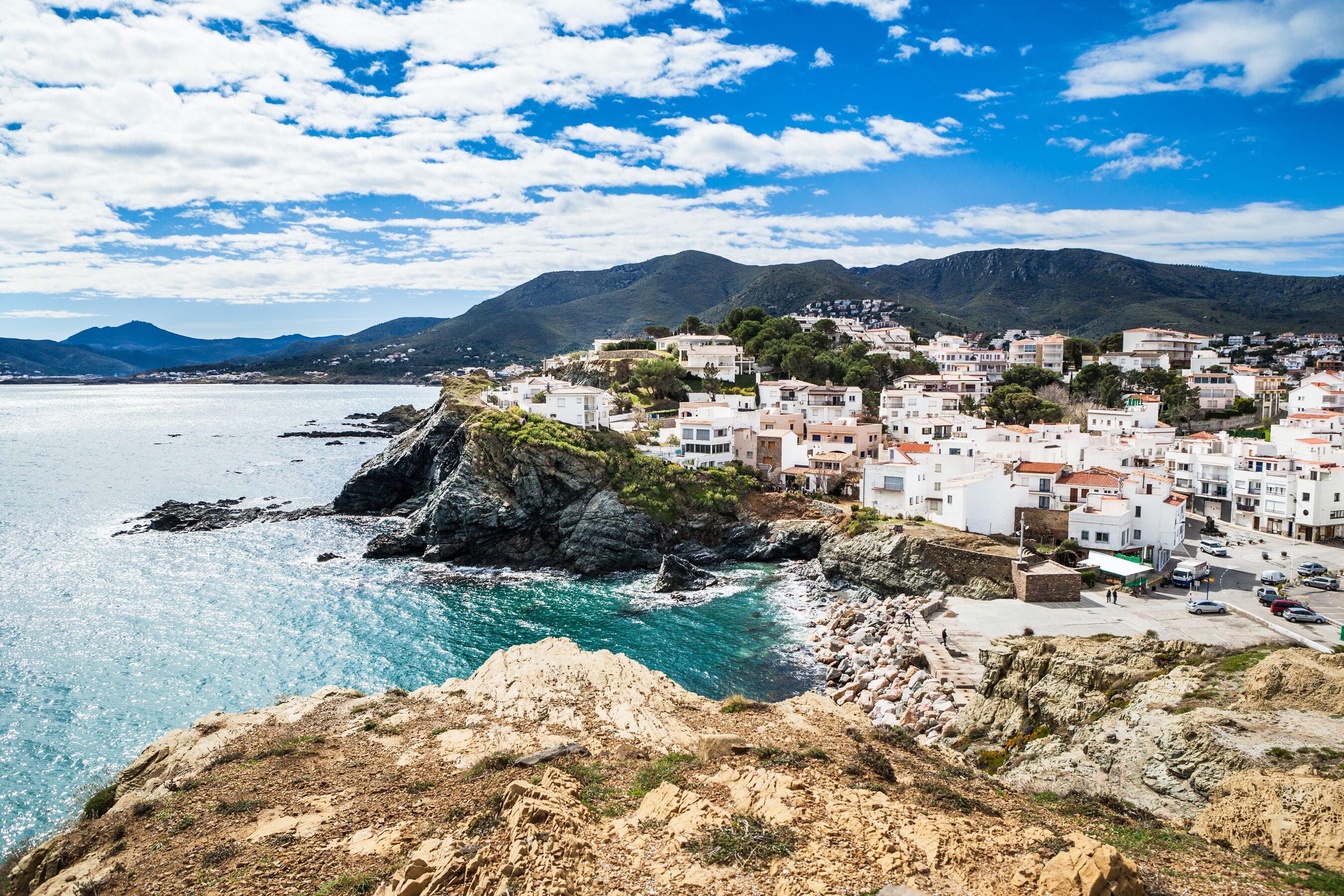 Landscape of Llanca, a small traditional village of Costa Brava. Spain.