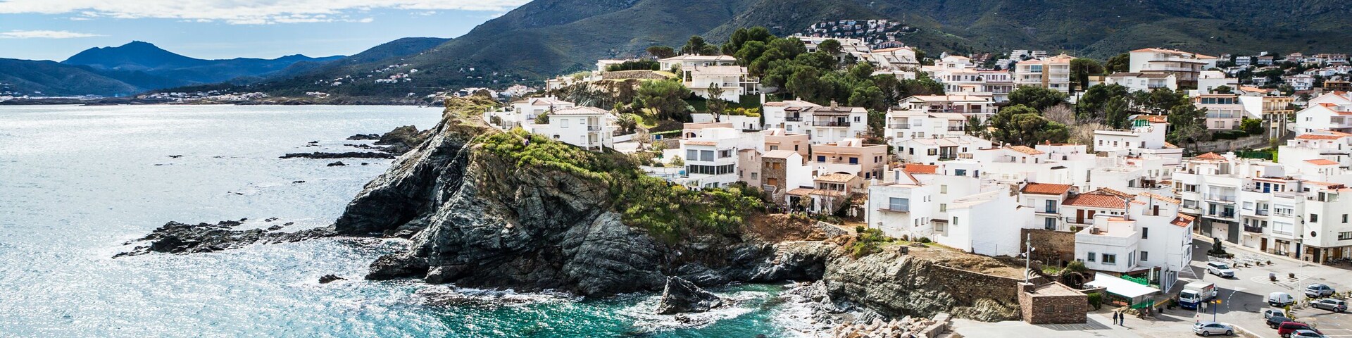 Landscape of Llanca, a small traditional village of Costa Brava. Spain.