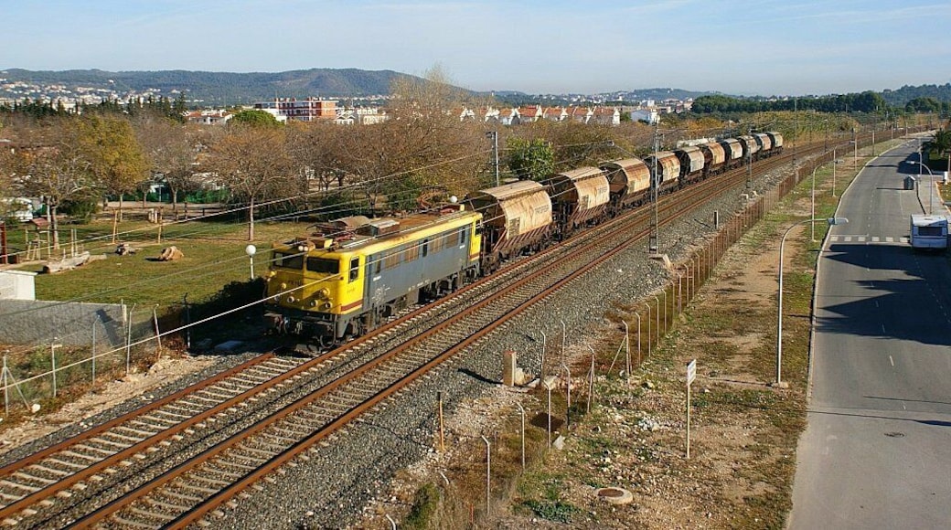 La primera vegada que veig aquesta circulació, en la foto la 269.045 amb el tren de sorra de la Saint Gobain passant per Creixell. La segona vegada va ser a l'estació de L'Arboç sense possibilitat de fer foto ja que el tenia de cul. La primera vez que veía esta circulación, en la foto la 269.045 con el arenero de la Saint Gobain pasando por Creixell. La segunda vez fué en la estación de L'Arboç sin posibilidad de hacer foto ya que lo tenía de culo.