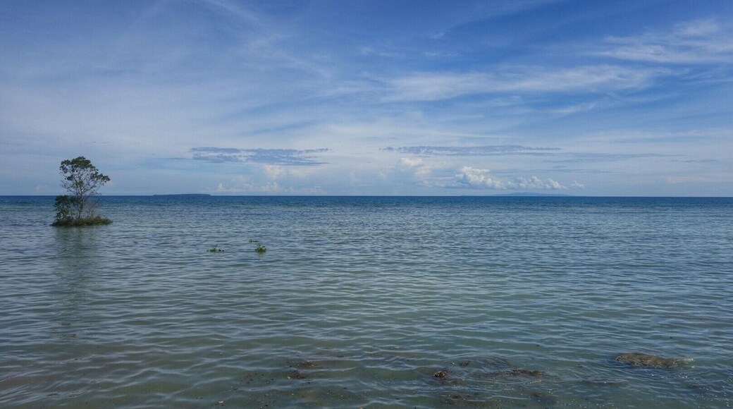 Just a minute drive from the church, I insisted my driver pull over. This one tiny little island, the calm water, the peaceful sky...it just looked perfect for a new background picture on my computer. #EndlessSummer