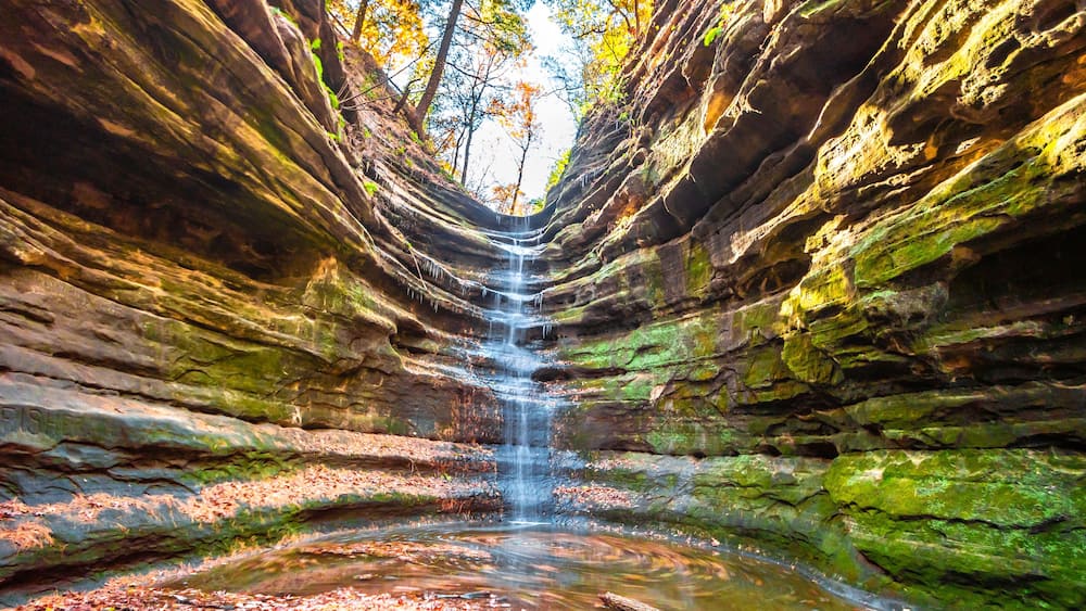 Starved Rock State Park view in Illinois of USA