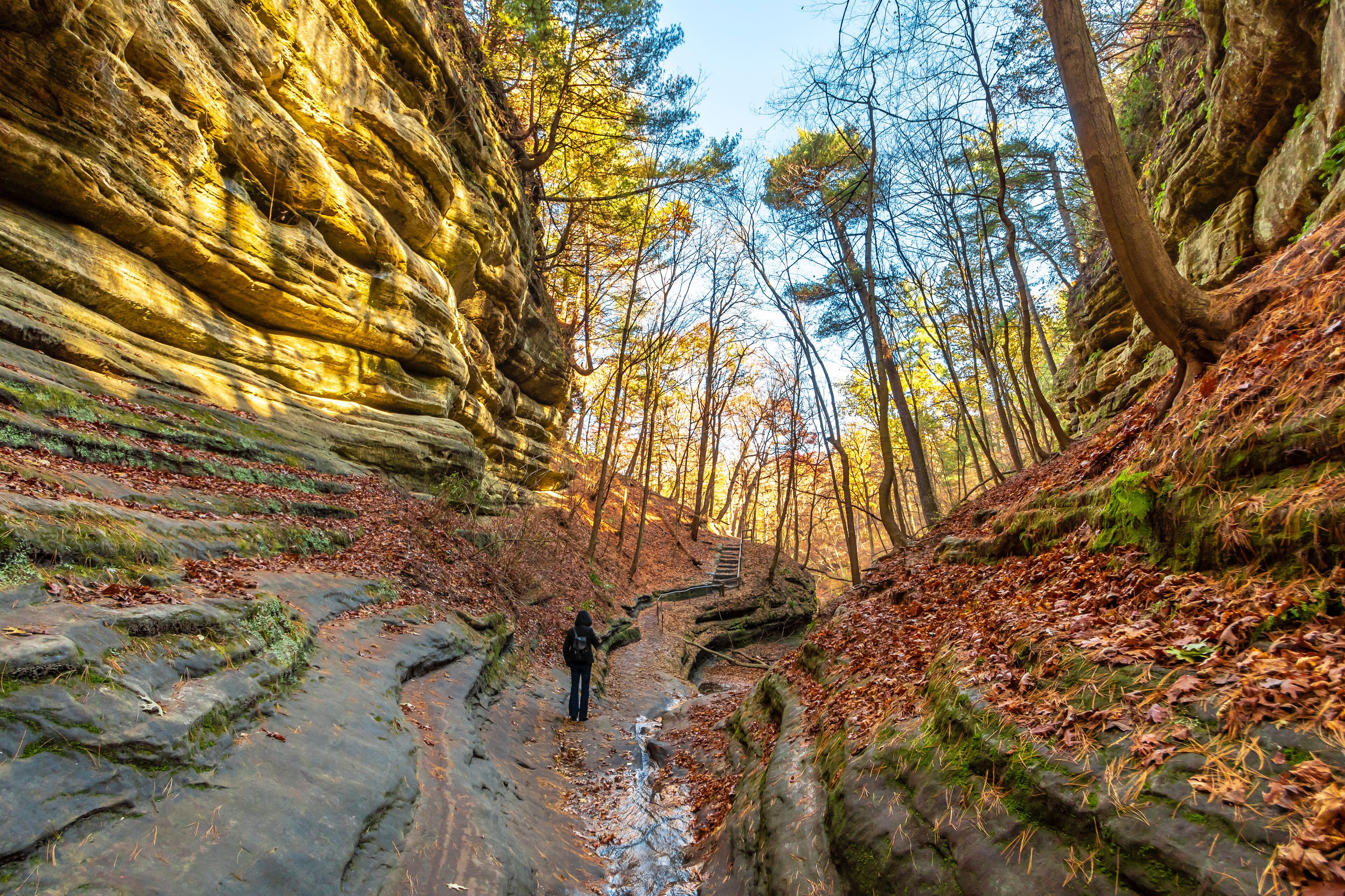 Starved Rock State Park view in Illinois of USA