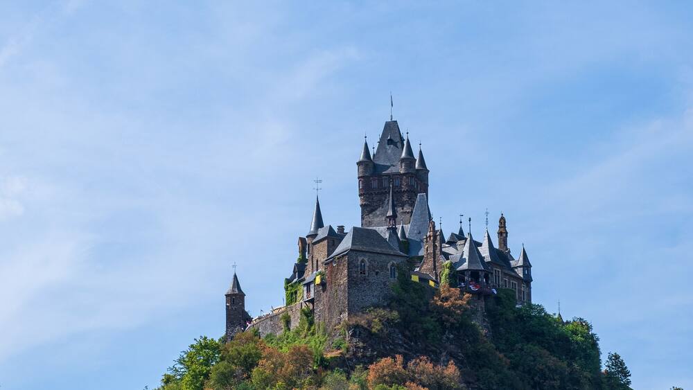 Die Burg von Cochem/Deutschland an dre Mosel